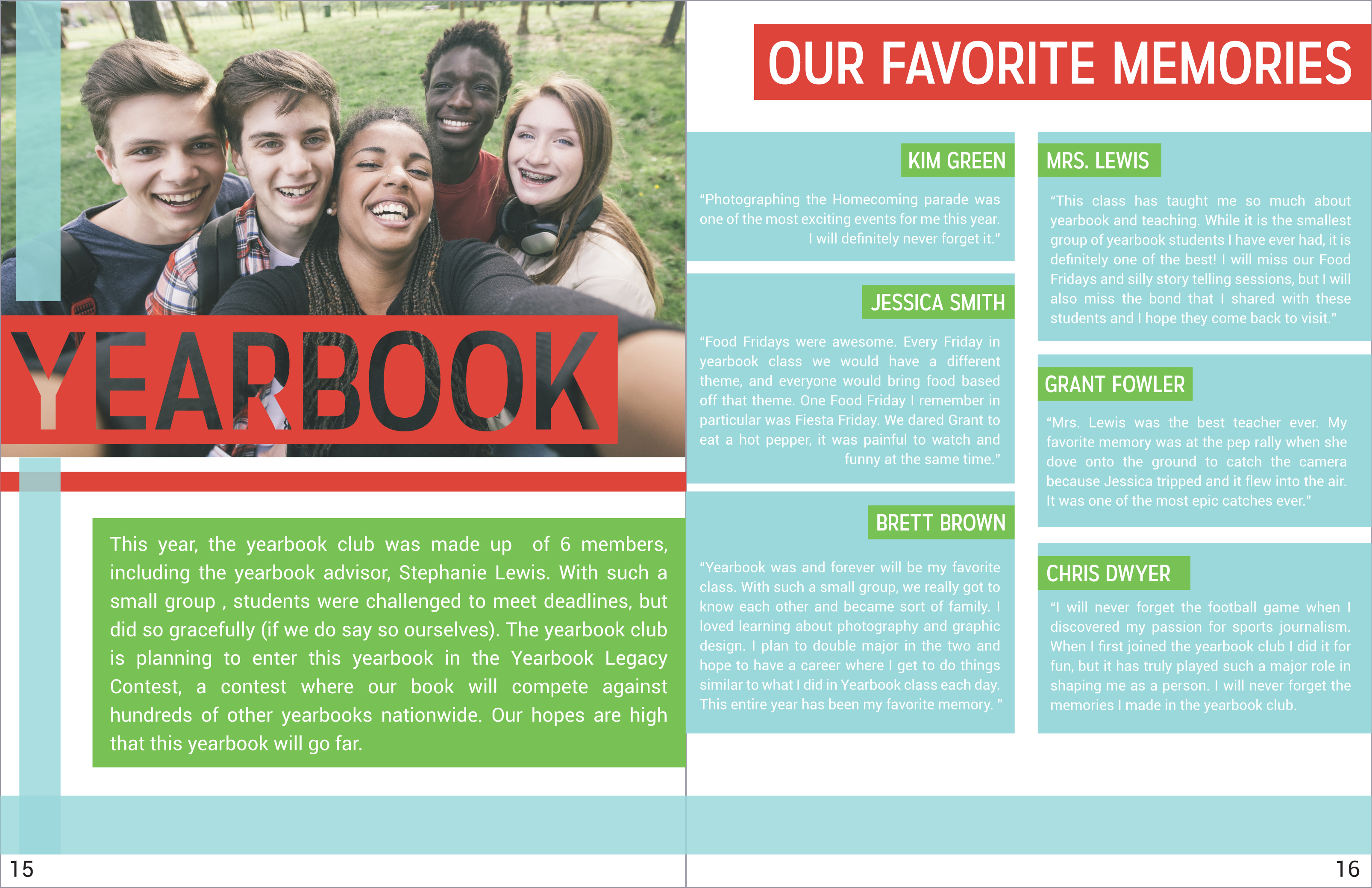 Yearbook Style Yearbook Page Design Inter State Studio